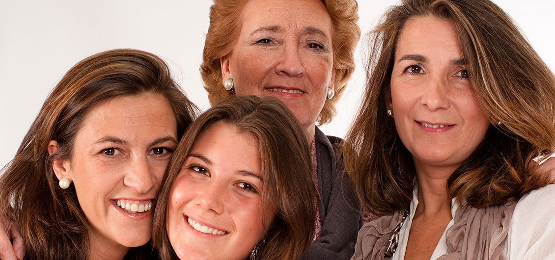 Group of 4 women of different ages