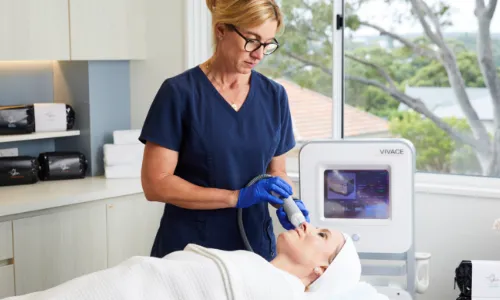Patient receiving a Vivace treatment