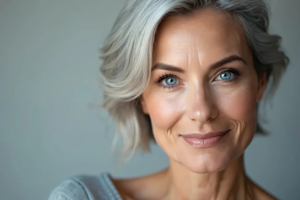 Mature woman looking at the camera