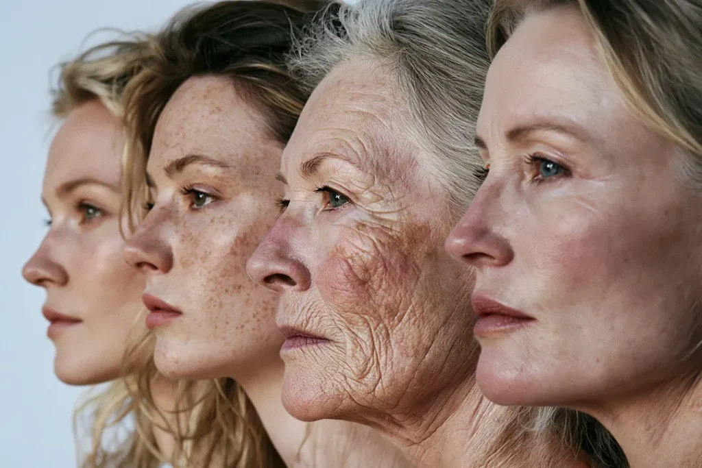 Row of four women of different ages